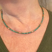 COLLIER TURQUOISE OR