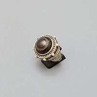 SILVER RING WITH EYE AGATE