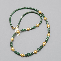 EMERALD AND GOLD NECKLACE